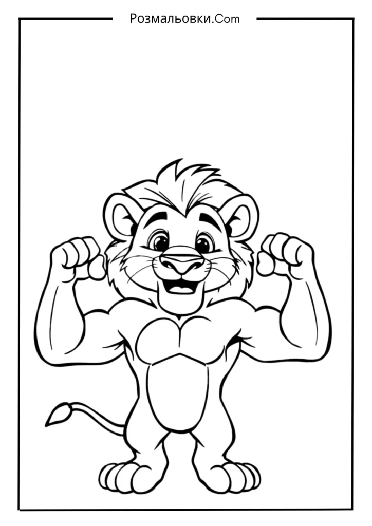 Алекс, що демонструє силу