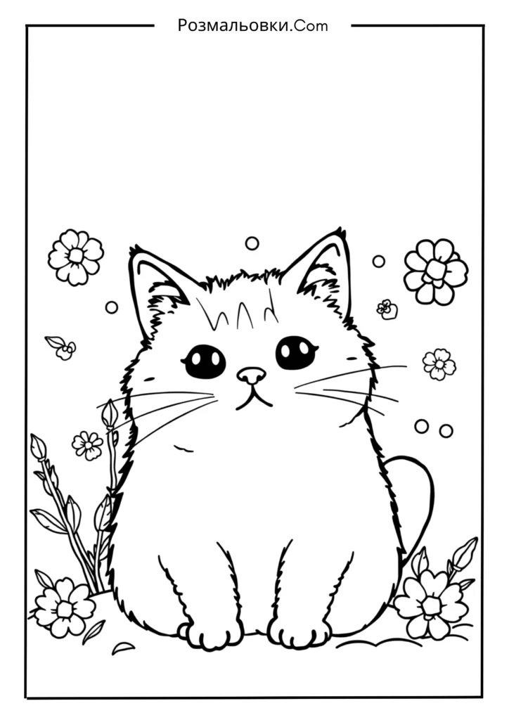 Анімe Розмальовка Кот Пушин