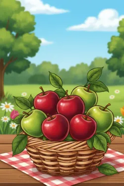 Розмальовка яблуко