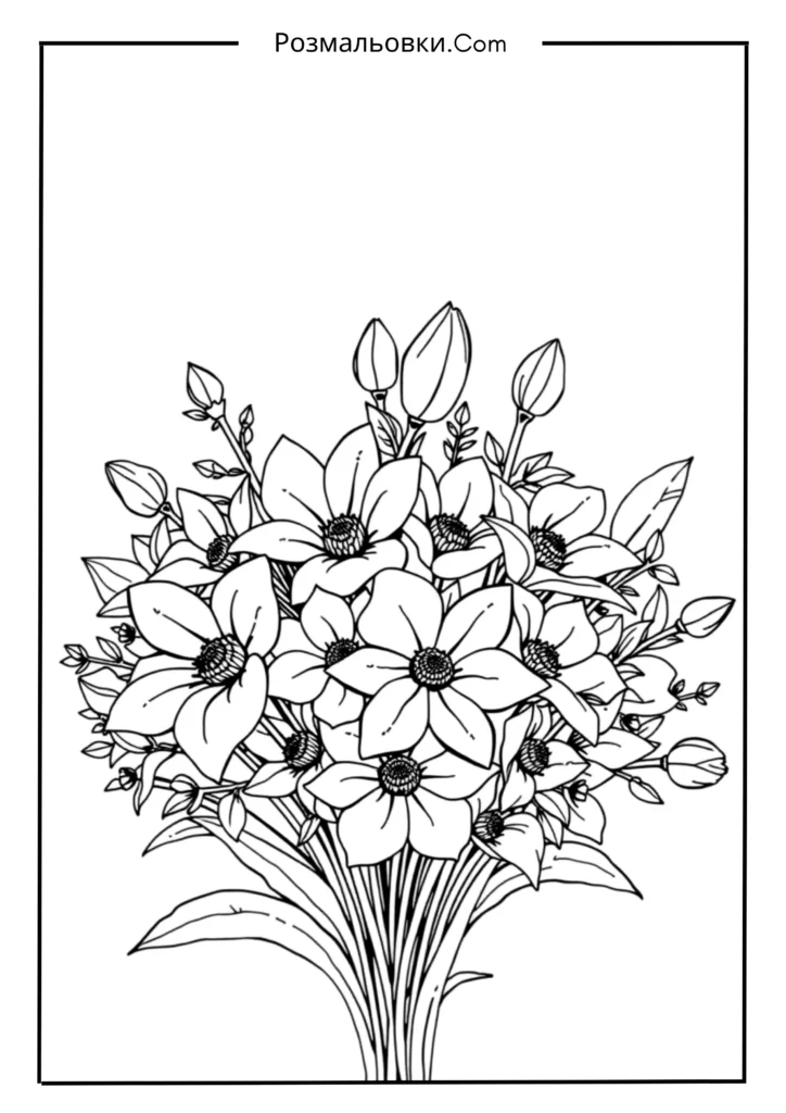 Букет із весняних квітів
