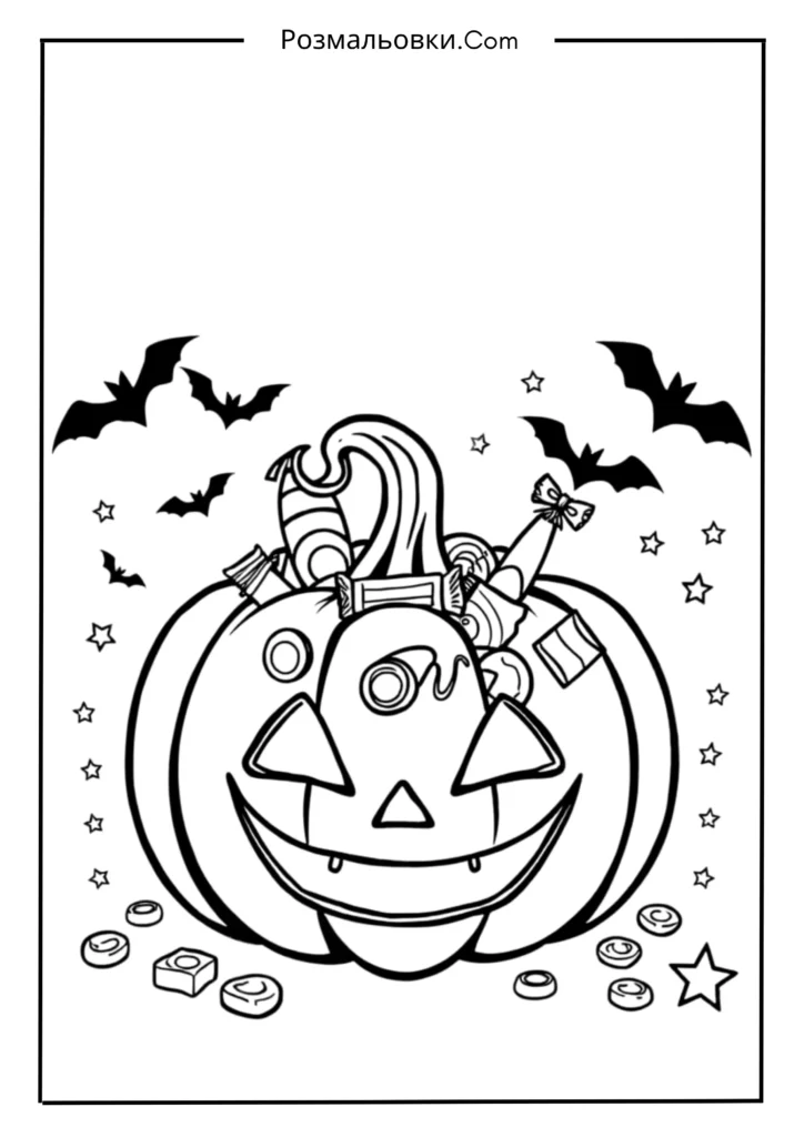 Гарбуз із цукерками