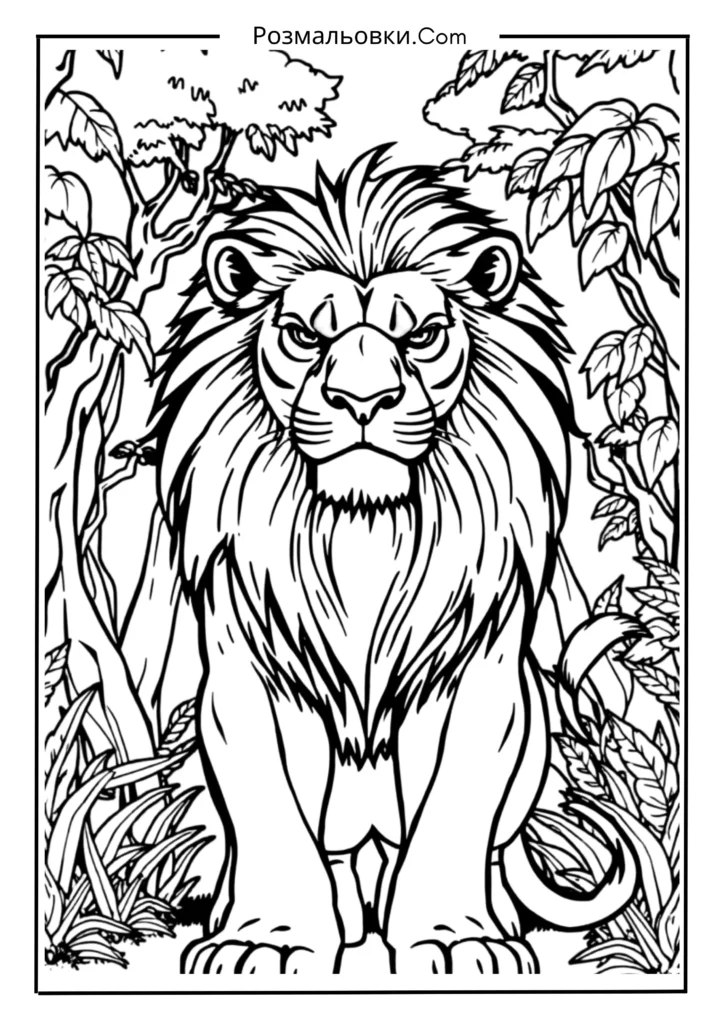 Лев, що захищає свій дім