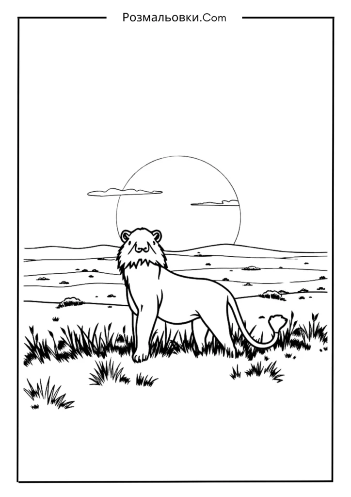 Левиця, що дивиться на захід сонця