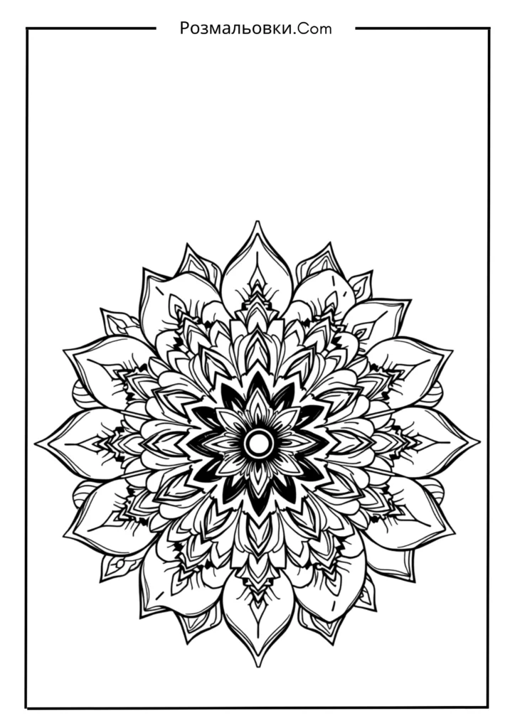  Мандала з квітів

