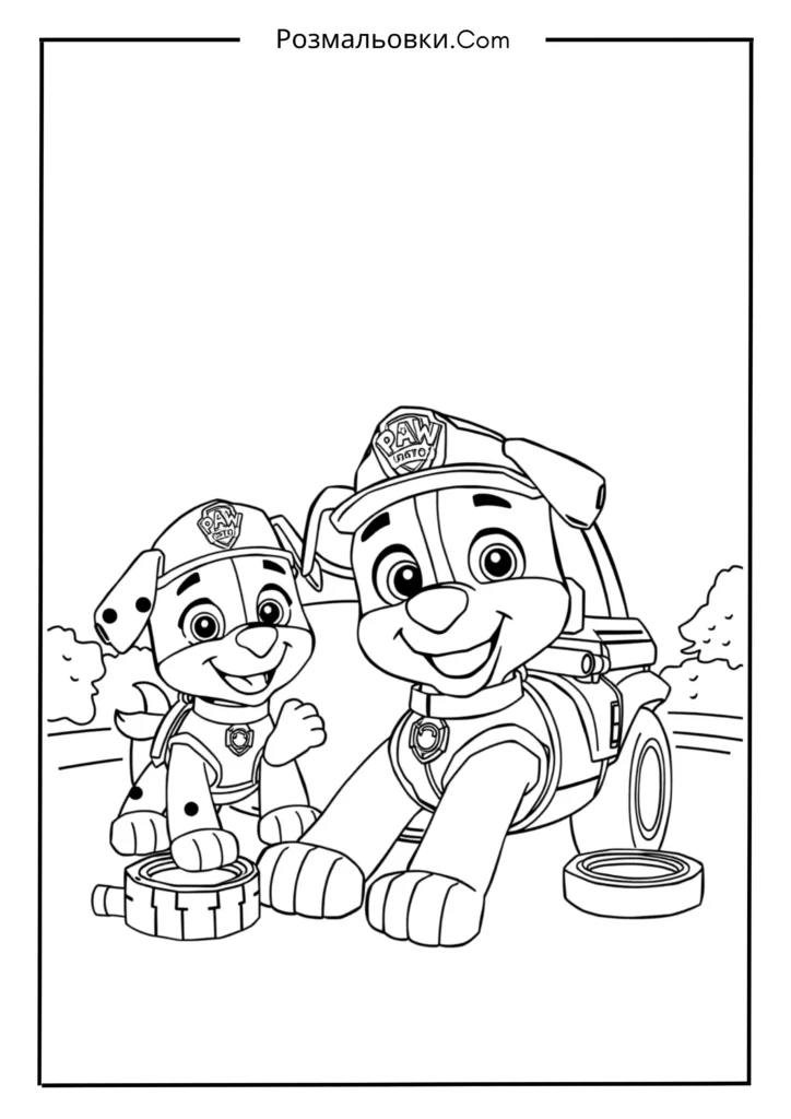 Маршал і Роккі лагодять авто