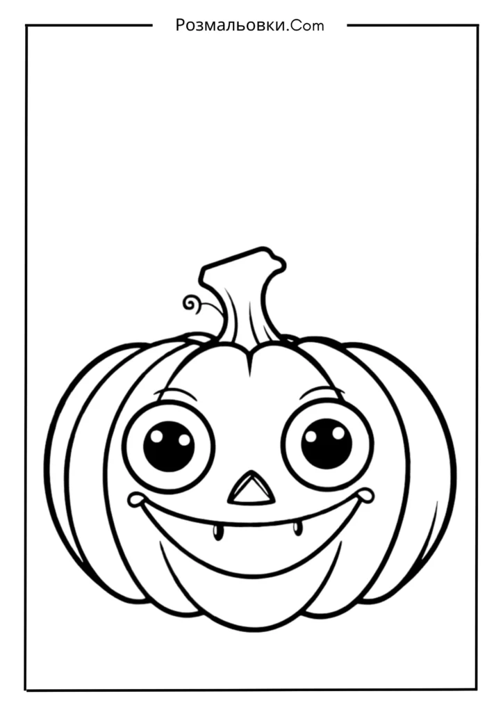 Милий гарбуз із великими очима