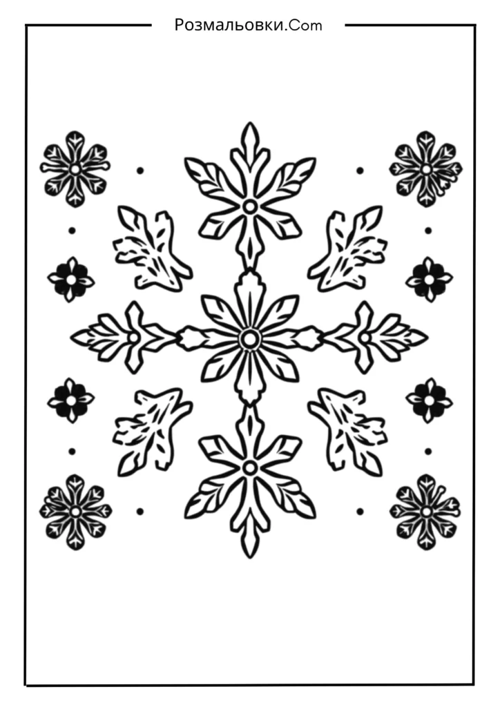 Пряники у вигляді сніжинок