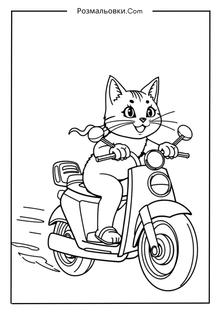 Пушин на велосипеді