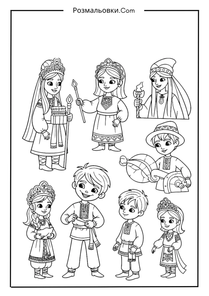 Пустунчик розмальовки – найкращі дитячі матеріали для розвитку творчості 3 Пустунчик і казкові герої