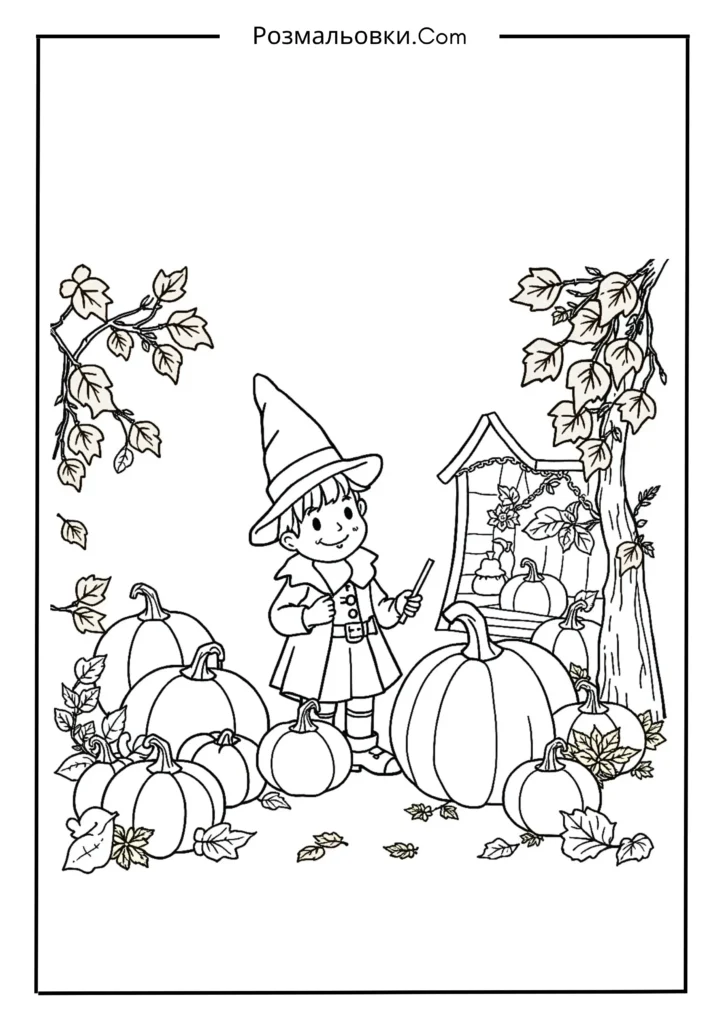 Пустунчик розмальовки – найкращі дитячі матеріали для розвитку творчості 10 Пустунчик і осінній ярмарок