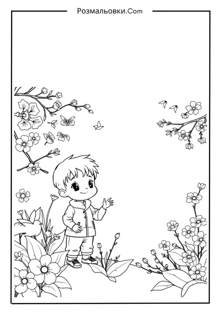 Пустунчик розмальовки – найкращі дитячі матеріали для розвитку творчості 14 Пустунчик і свято весни