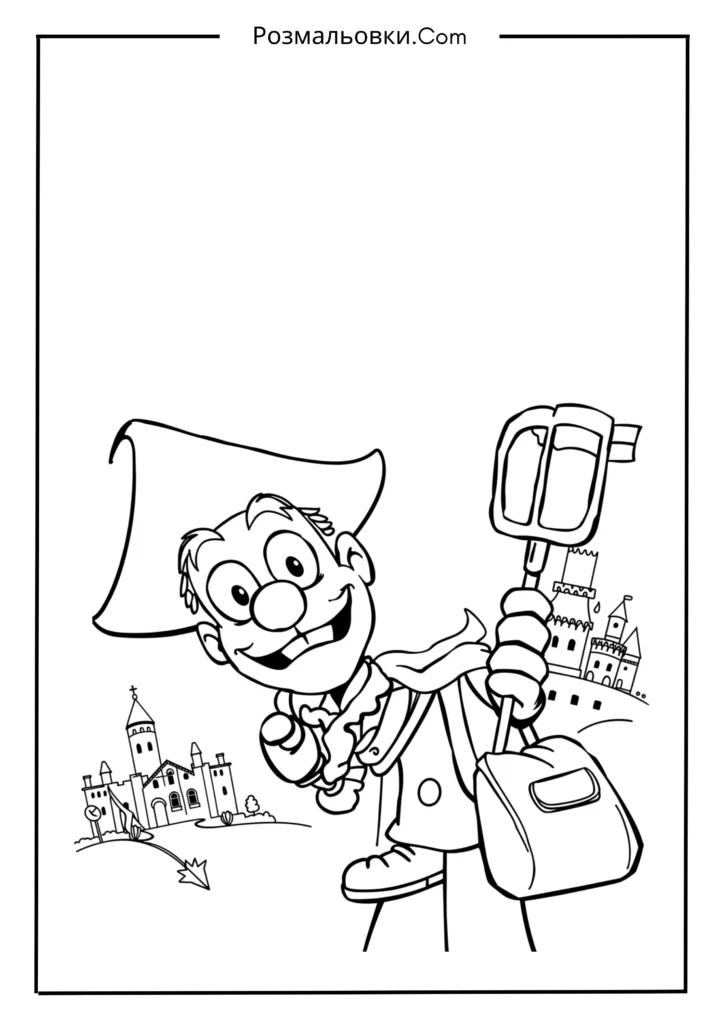 Пустунчик розмальовки – найкращі дитячі матеріали для розвитку творчості 4 Пустунчик подорожує Україною