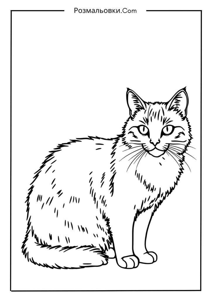 Розмальовки Пушин для друку у форматі А4