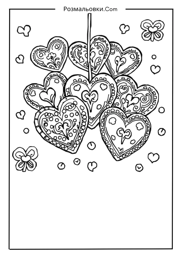 Сердечка-пряники з візерунками