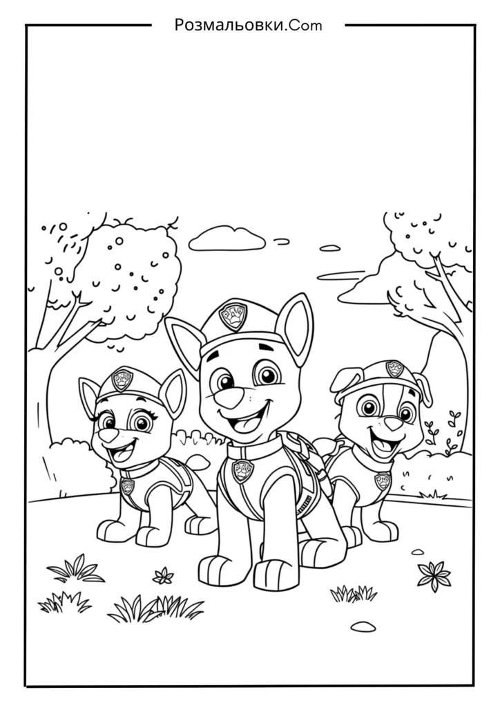 Щенячий Патруль у парку