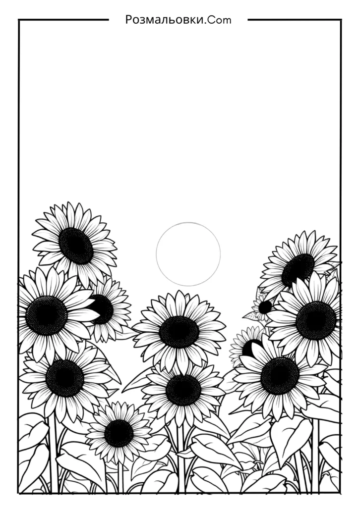 Соняшники під сонцем