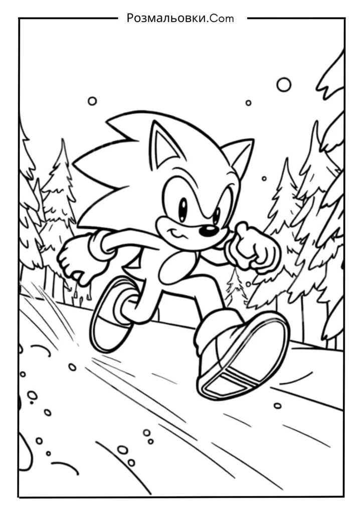 Соник у зимовій пригоді 