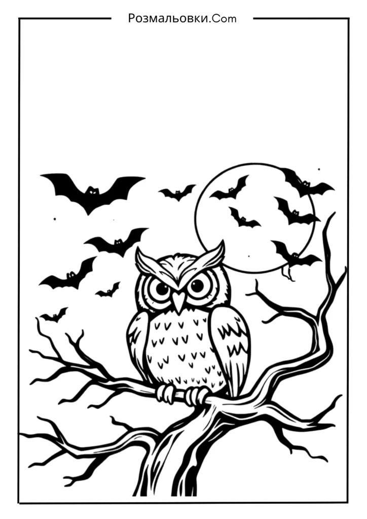 Совa на гілці