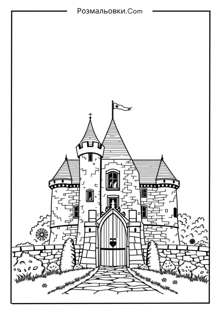 Дім-фортеця з вежею та воротами