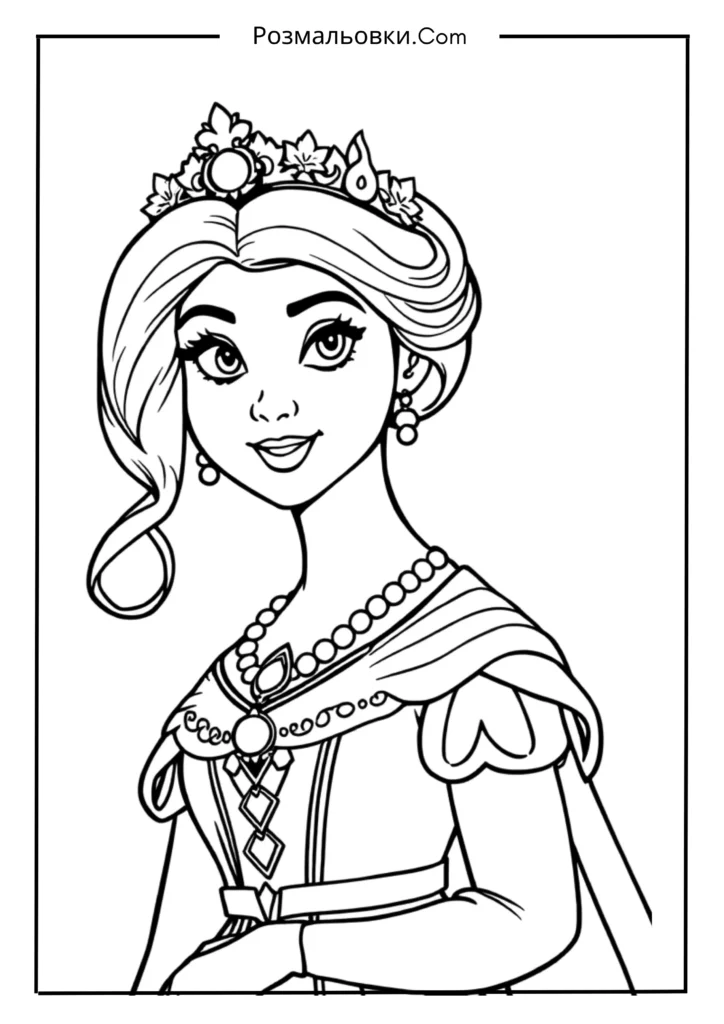 Розмальовки Шрека: Найкращі 20 Ідей для Творчості Дітей 12 Фіона та її королівський образ