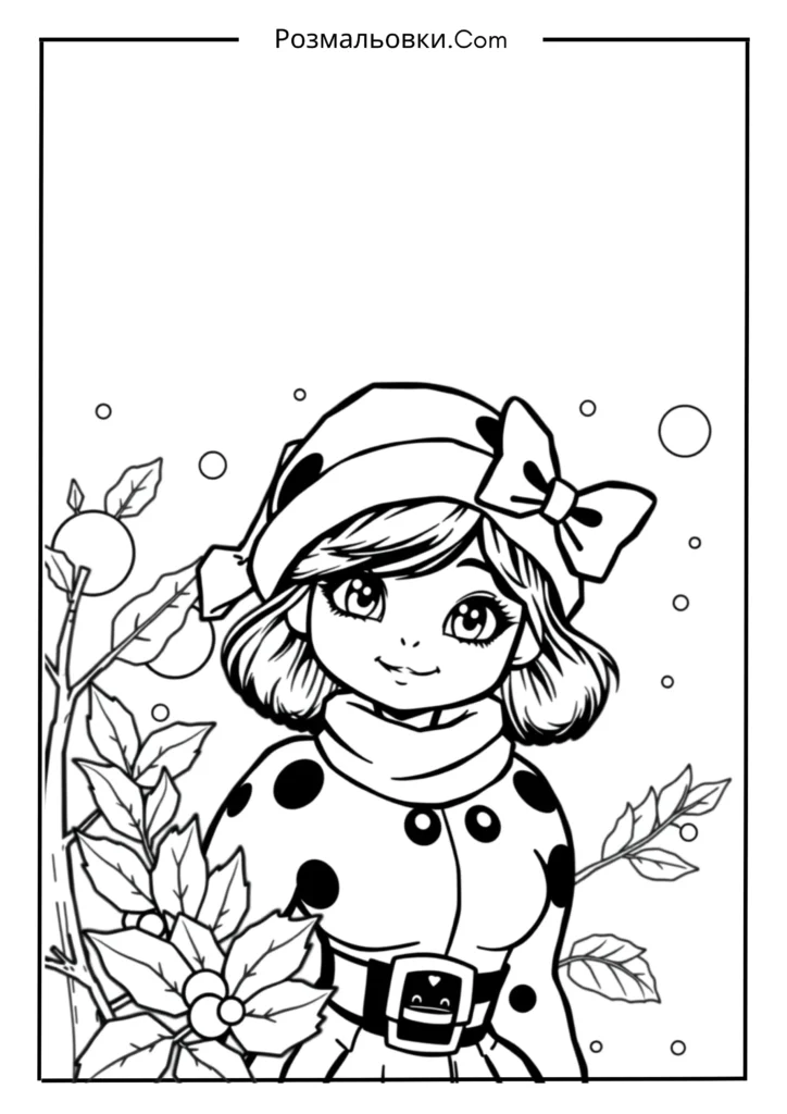 23+ топова колекція розмальовок Леді Баг длятворчих діток 10 Героїня на свята