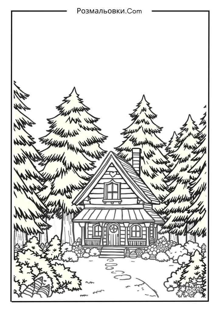 Казковий будиночок у лісі