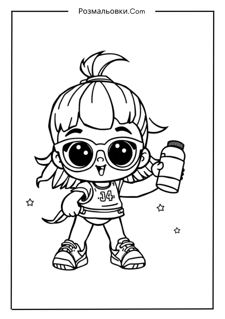 20+ Розмальовки ЛОЛ — Весела Творчість для Дітей 8 ЛОЛ у спортивному стилі