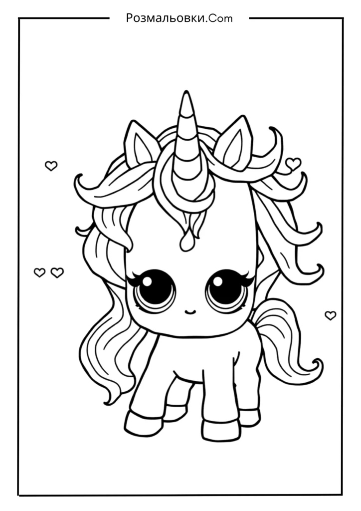 20+ Розмальовки ЛОЛ — Весела Творчість для Дітей 14 ЛОЛ Єдиноріг