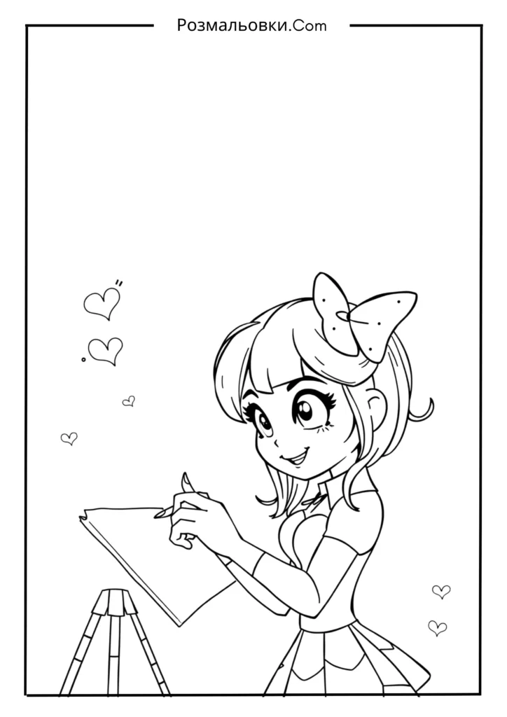 23+ топова колекція розмальовок Леді Баг длятворчих діток 18 Марінет малює ескіз