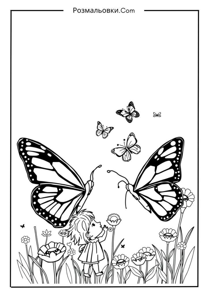 Метелик з дітками