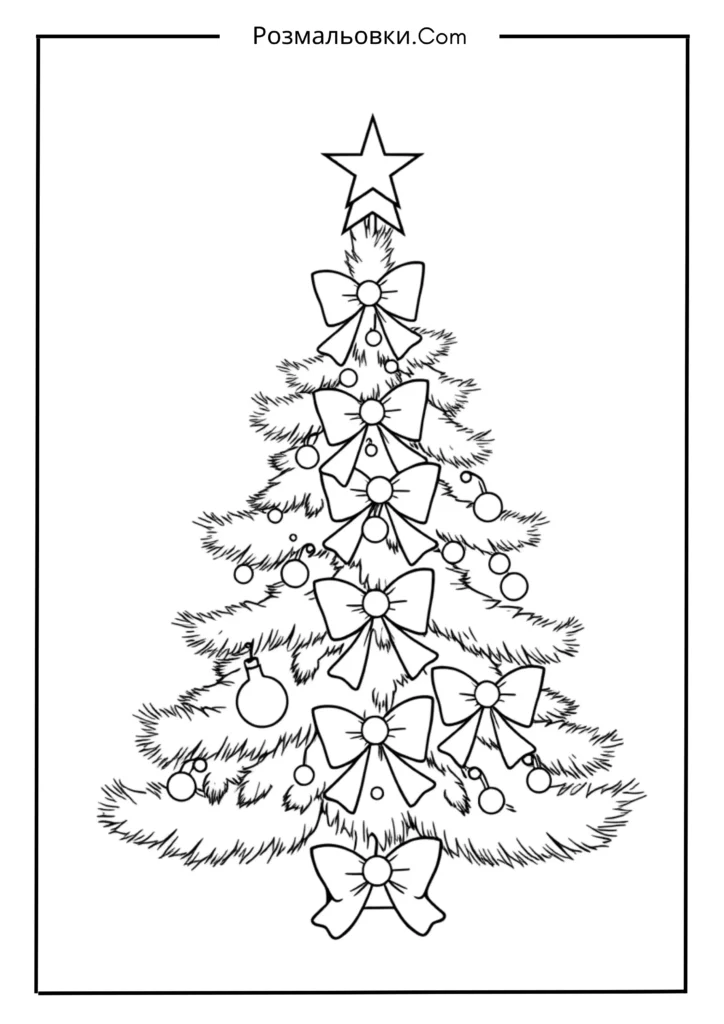 Ніжна ялинка з бантиками