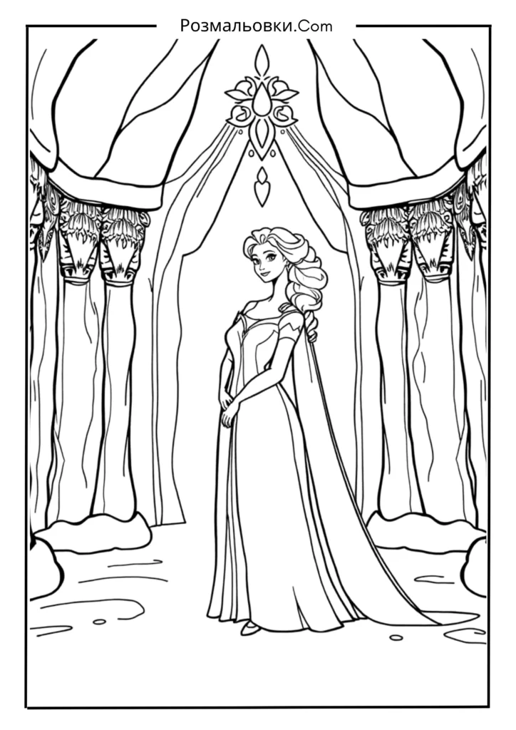 Принцеса Ельза у крижаному палаці