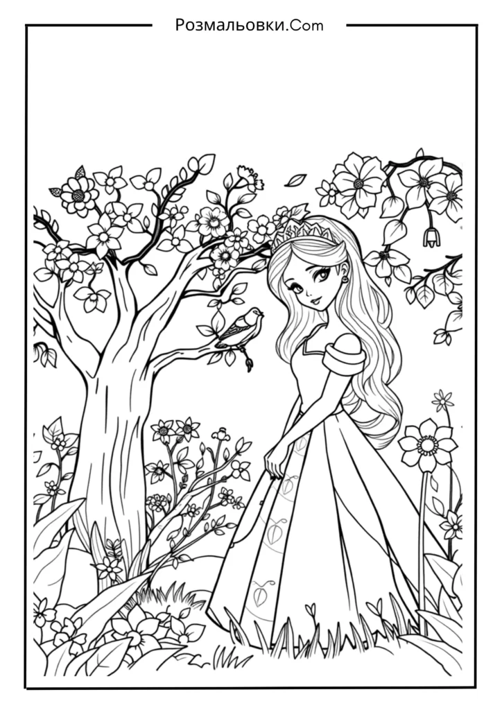 Принцеса в осінньому саду