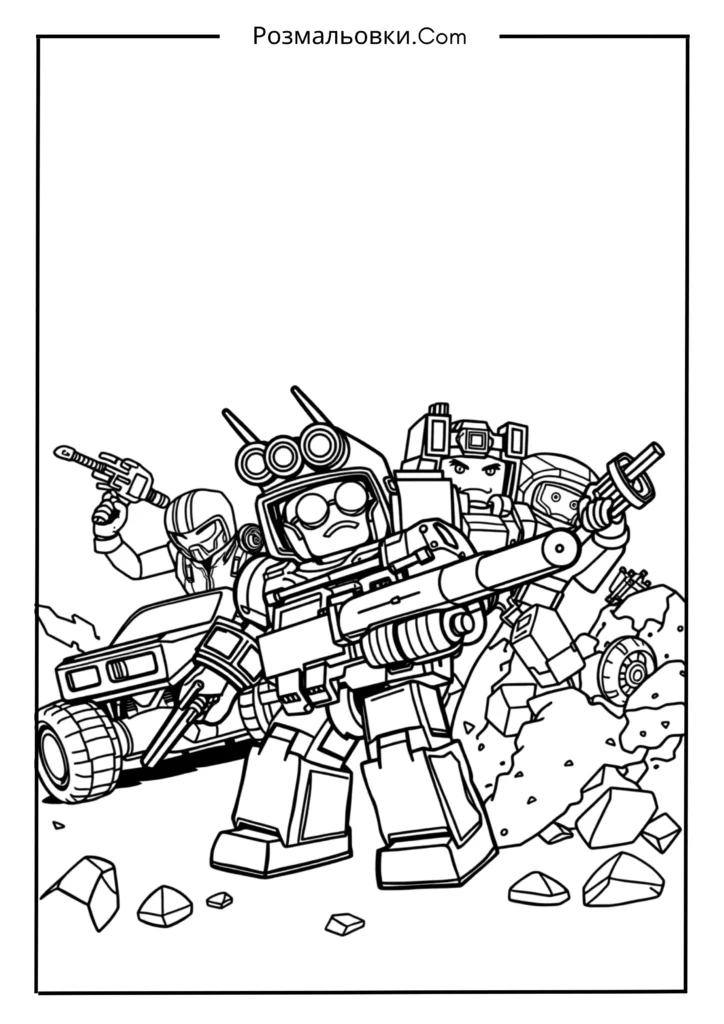 Розмальовки Роблокс — Веселі Ідеї для Дітей 18 Roblox для хлопчиків