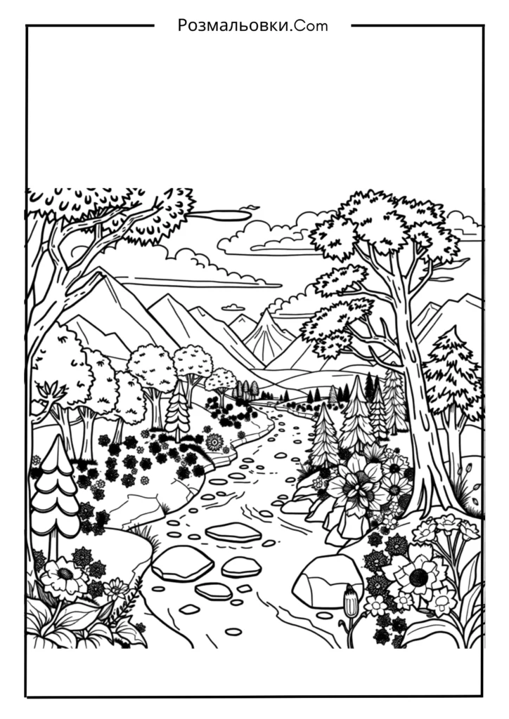 Розмальовки Роблокс — Веселі Ідеї для Дітей 20 Roblox і природа