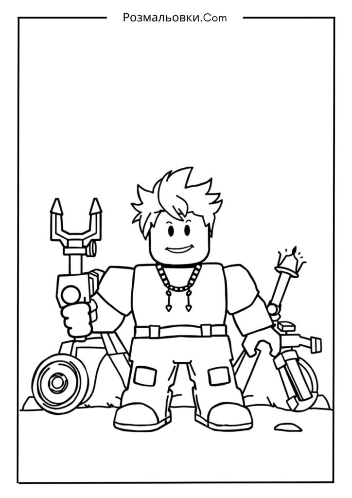 Розмальовки Роблокс — Веселі Ідеї для Дітей 7 Розмальовки Roblox для малюків