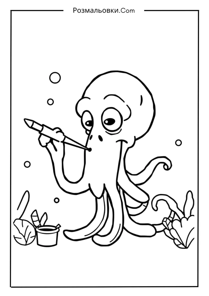 Сквідвард малює картину