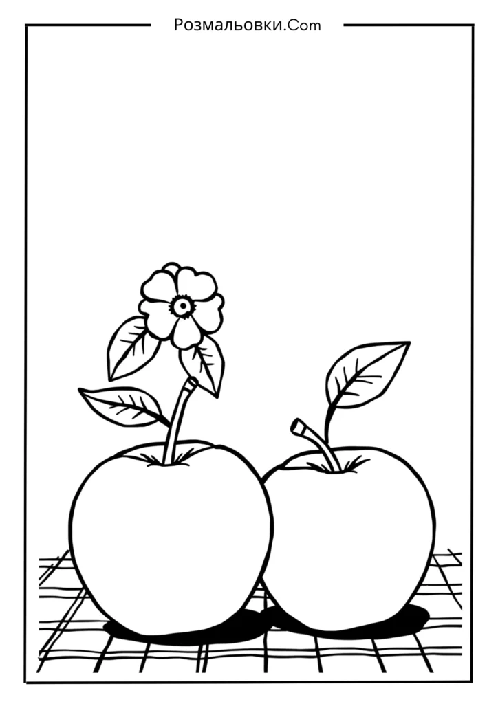 Яблуко розмальовка: 20 креативних ідей для дітей 16 Яблуко-мандала