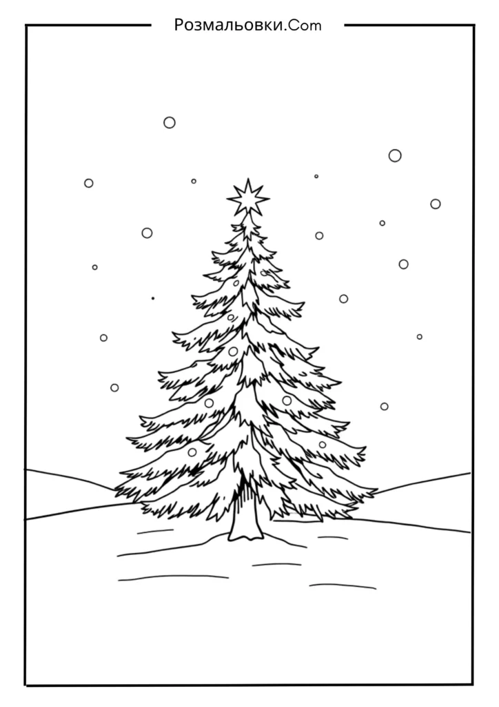 Ялинка в снігу