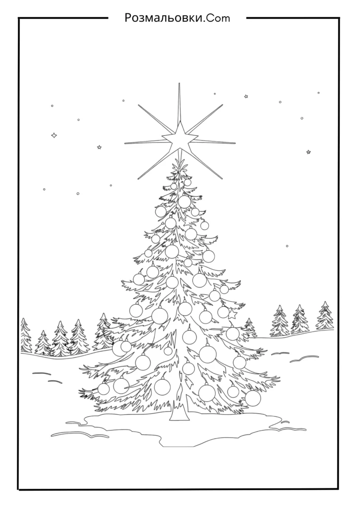 Ялинка вночі