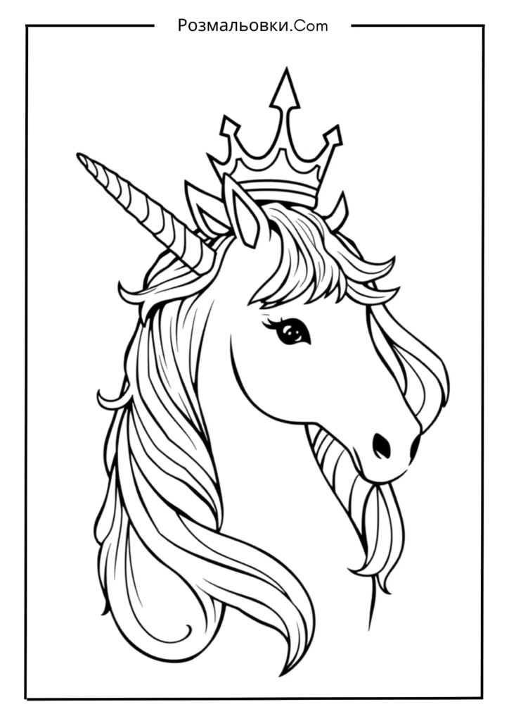 Єдиноріг-єдиноріжка в короні