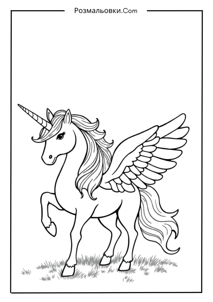 Єдиноріг з крилами