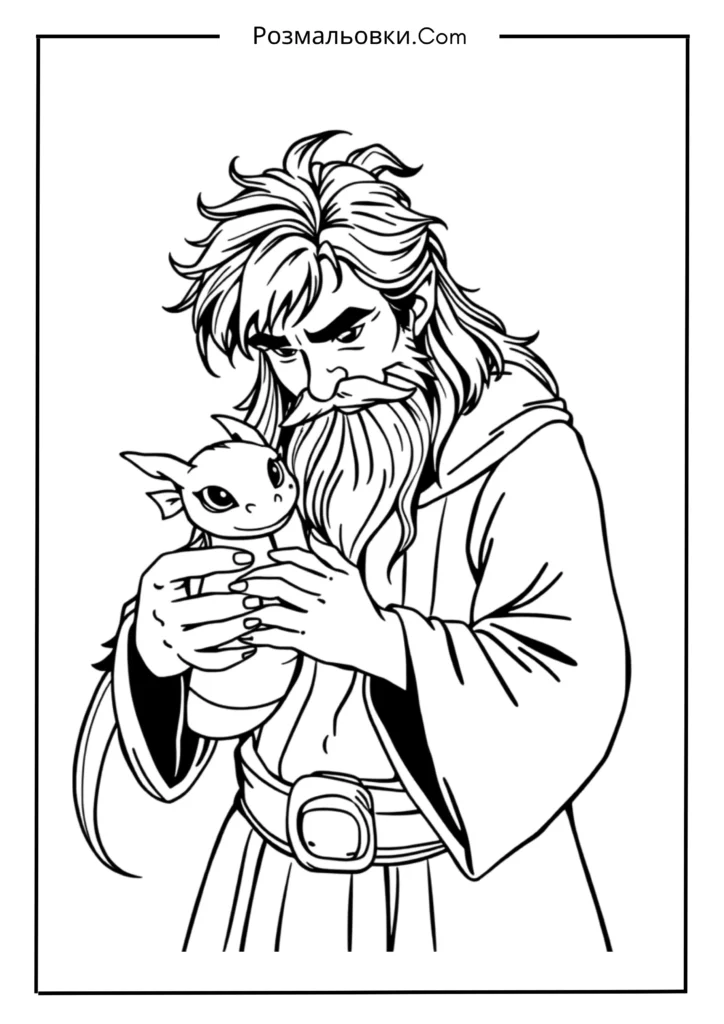 Гаґрід з малим драконом