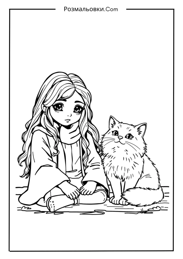 Герміона з котом Живчиком