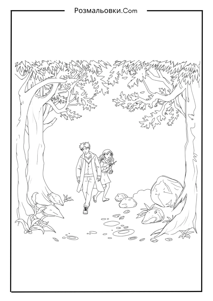 Герої у лісі