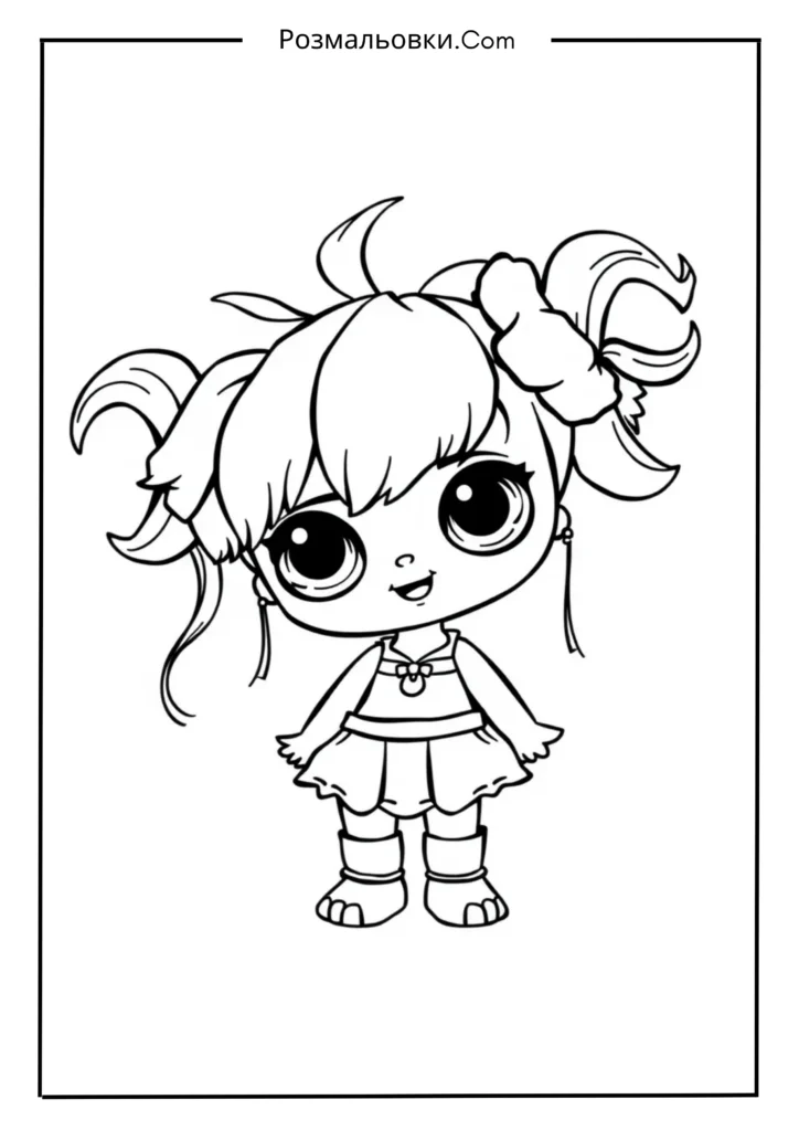 Стіч розмальовка: 21+ яскравих ідей для творчості дітей 15 Лялька Скрaмп