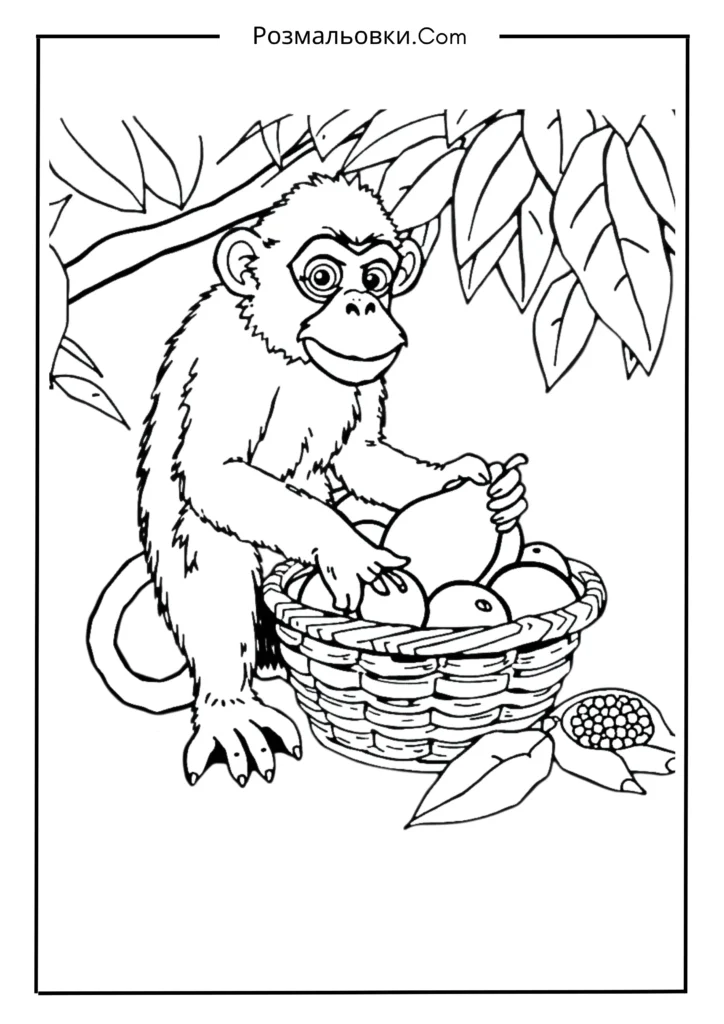 Мавпа, що збирає фрукти