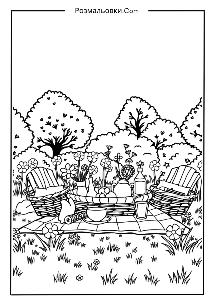 Весняний пікнік на траві