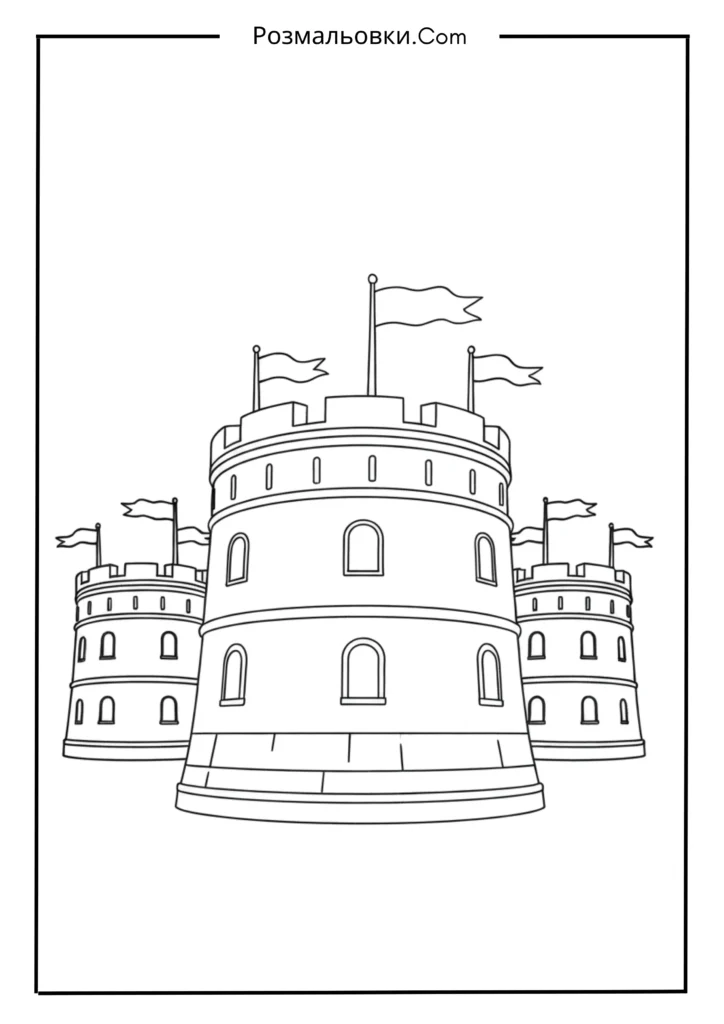 Форт із прапорами