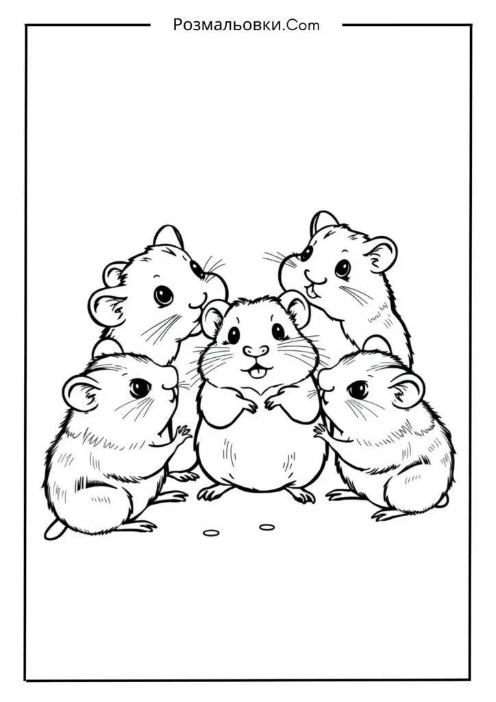 Хом’ячок із друзями